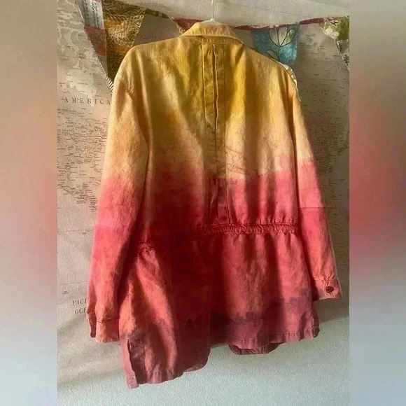 Faherty Sunrise Dyed Larkspur Utility Jacket Size M EUC - Picture 3 of 7